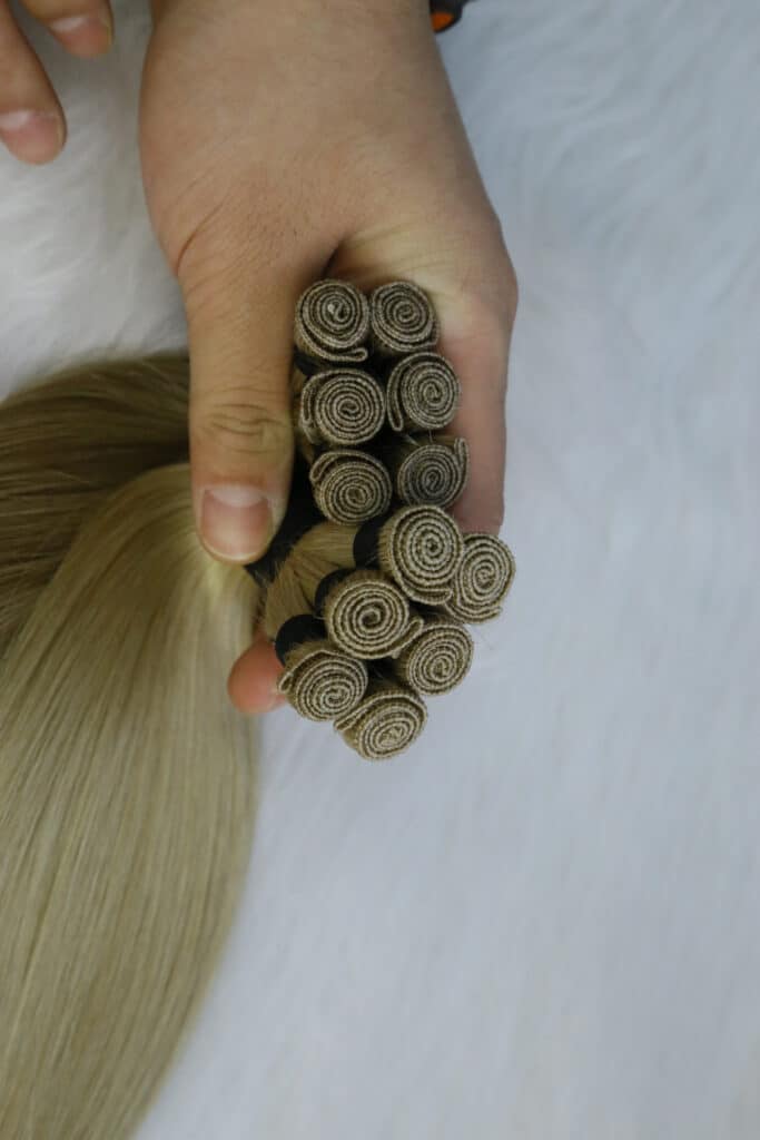 #18-60 #8-60-1001 Hand Tied Weft Hair (2)