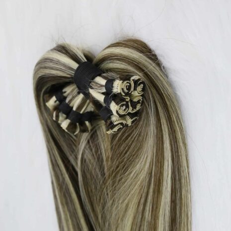 #2-613 #4-613 Hand Tied Weft Hair (7)