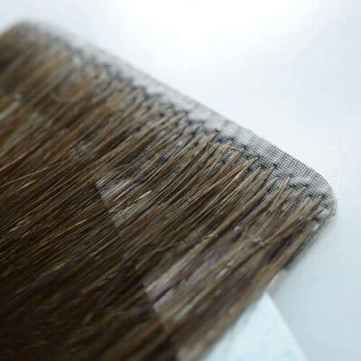 Injection tape in hair extensions 01