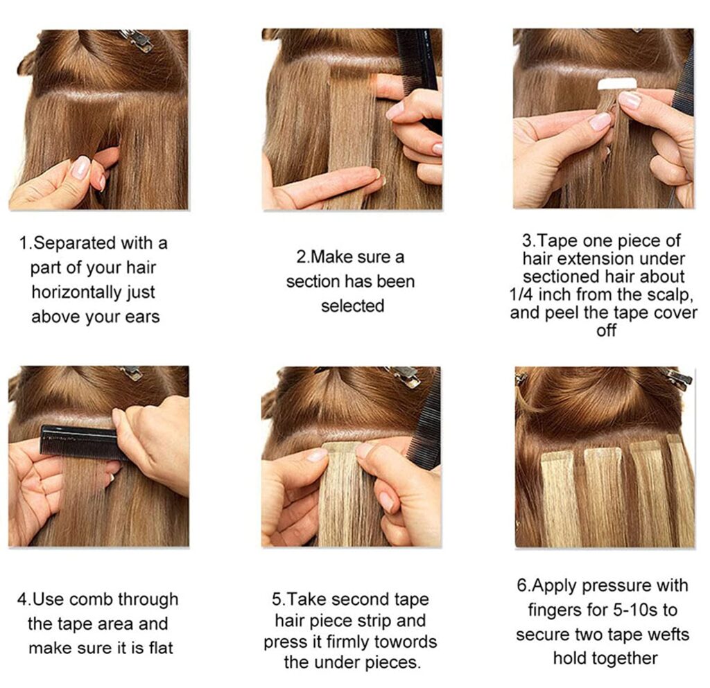 Tips For Wearing Tape In Hair On Your Hair